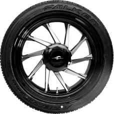 Coastal Moto Hurricane 3D Rear Right Wheel - Black Cut (18") | Falken Tire (215/45ZR18) - 0336-0026  PKG-HURR-187T-BM